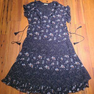 Ulla Johnson Dakota Floral Silk Midi Dress Women's 4